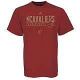 adidas Cleveland Cavaliers Burgundy Chest Pass T-shirt