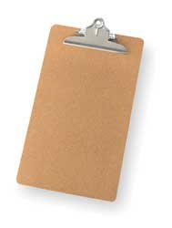 Dakota Designs 2LJX9 Clipboard, Masonite, Legal, Brown