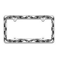 Cruiser Accessories Tribal Chrome License Plate Frame