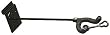 Hamilton Slatwall Swivel Acoustic Guitar Hanger - Black