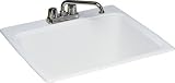 Swanstone DIT 6PK010 White Utility Tubs Veritek Single Basin Laundry Tub - 6 Pack - 25 W x 22 D DI