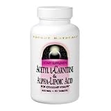Acetyl L Carnitine & Alpha Lipoic Acid 650mg - 60 tabs., (Source Naturals)