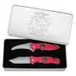 Maxam 2pc Set Fire and Rescue Liner Lock Knives