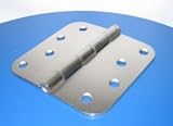 Bolton 4 x 4 Satin Nickel steel hinges 5/8 radius corner also available in 1/4 radius and square corner