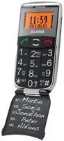 Auro S204 Mobiltelefon Handy mit Klappe, großen Tasten inkl. Notruftaste und Taschenlampe
