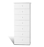 7 Drawer Lingerie Chest Finish: White 7 Drawer Lingerie Chest Finish: White