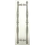 18 CTC Back To Back Passage Door Pull - Satin Nickel