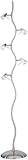 Mambo Floor Lamp - Tree Lamp Style - Polished Steel/Frost
