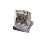 HOWARD MILLER CLOCK / Distant time traveler folding alarm clock, 2-1/4w x 1d x 3h, metallic silver / MIL645358 / Sold as 1 Each / Mfr Part # 645358 \*/ Distant time traveler folding alarm clock, 2-1/4
