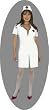 ALL NEW Double Zip Nurse Costume (See Msmts)