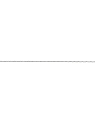 14K White Gold 1mm Twisted Box Chain 16"