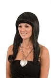 Black Nikki Minaj Wig | Long Black Curly Wig with Thick Fringe