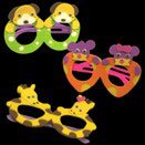 5 Inch Child Size Animal Theme Wiggle Eye Glasses In Assorted Animal Styles