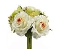 Allstate FBQ452-CR-PE 7 in. Rose-Hydrangea Bouquet Cream-Peach- Case of 12