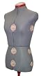 SINGER DF151G Adjustable Dress Form, Gray, Large