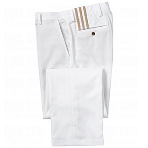 Adidas climacool flat front pants wht/shr 34w 34l