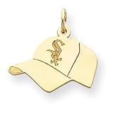 14K Chicago White Sox Med Cap Charm