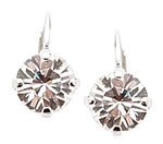 L. Erickson Simple Drop Swarovski Earrings - Crystal Swarovski