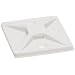 Nylon 6/6 Adhesive Backed Cable Tie Mount, 1 1/8" Base, Size #4, White (Pack of 100)
