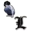 Death Note: L and L Logo Anime Pins