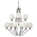 Murray Feiss VS19103-ARS Priscilla 9-1/2"H 3 Light Vanity Fixture in Arctic Silv
