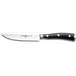Wusthof Classic Ikon 4-1/2-Inch Steak Knife, Black