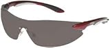 Uvex S4411X Ignite Safety Eyewear, Metallic Red and Silver Frame, Gray Uvextra Anti-Fog Lens