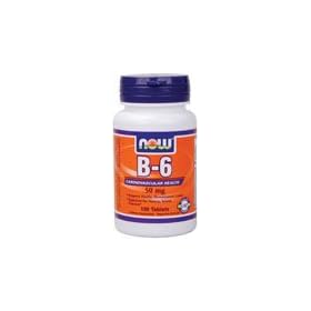 Now Foods B-6, 100 Tabs, 50 Mg