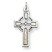 Sterling Silver Celtic & Iona Cross with 20 Inch Sterling Silver Chain