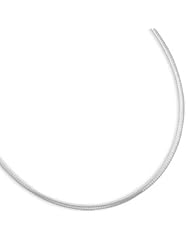 16" 3mm Domed Omega Necklace Size = 16