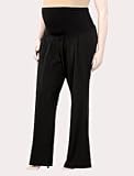 Motherhood Maternity: Plus Size Mid Belly Bi-stretch Suiting Maternity Pants