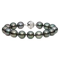 Black Tahitian Cultured Pearl Bracelet with Diamond Clasp 21w0cGPmo8L Black Tahitian Cultured Pearl Bracelet with Diamond Clasp