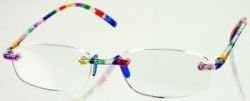 SOHO Memory Flex Multi-Colored, 3.00 Strength, by American Reading Glasses by American Readers