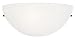 Yosemite Home Decor 1371-1MC Glacier Point Half-Moon One-Light Wall Sconce Light, Ivory Cloud Glass Shade