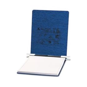 Pressboard Hanging Data Binder 91/2 x 11 Unburst Sheets Dark Blue