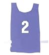 Nylon Pinnies Numbered, Blue - Sports Exercise Equipment - Dozen