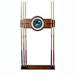 NHL San Jose Sharks 2 piece Wood and Mirror Wall Cue Rack