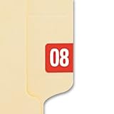 SMD67908 Year Labels, Color-Coded, Self-adhesive, 2008, 250/PK, Red