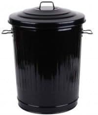 litres poubelle metal noir poubelle de jardin poubelle exterieur