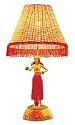 Vintage Motion Hula Lamp / Girl In Dancing Pose