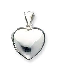 Sterling Silver Domed Heart Locket