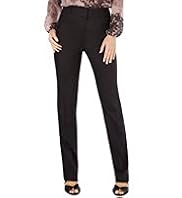 Linen Blend Flat Front Modern Slim Leg Trousers