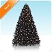 On Sale! 6' Classy Black Artificial Christmas Tree with Clear Lights