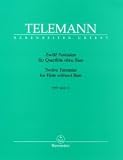 Twelve Fantasias for Transverse Flute without Bass TWV40:2-13 (solo flute)