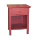 Bratt Decor Dick Classic Night Stand Finish: Red