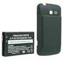 EZCell 2600 mAh Extended Li-On Battery with Black Battery Door for LG Enlighten VS700 - Retail Packaging - Black