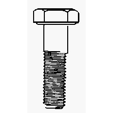 Click here to buy Bx 25 x 1: Hillman Hex Bolts (811672) by Hillman.