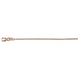 14K Gold Pink Snake 1.2mm Necklace 20 Inch