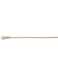 14K Gold Pink Snake 1.2mm Necklace 30 Inch