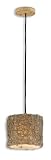 Uttermost 21837 Knotted Rattan -Light Mini Hanging Shade, Chai Finish
